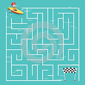 Maze Labyrinth Game,Vector Illustration photo