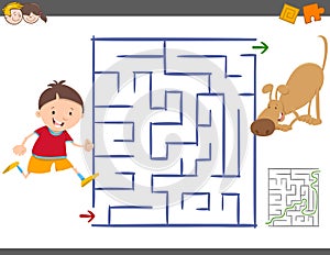 Maze leisure activity game