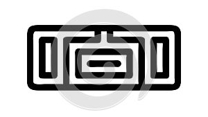 Maze Pattern Outline, Puzzle Problem Solving, vector design Generative AI