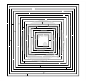 Maze Puzzle Illustration