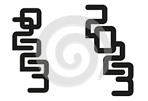 Maze-shaped 2023 logo