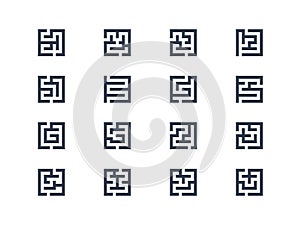 Maze symbols