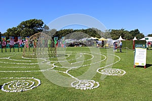 Maze with willow dome at Southport Flower Show 2013