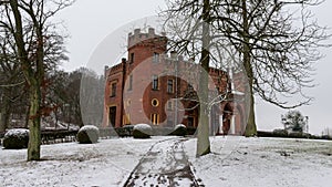 Mazury Castle near Ostroda in Poland