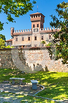 Mazze` castle in Piedmont region, north Italy