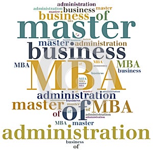 MBA. Master of business administration.