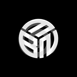 MBN letter logo design on black background. MBN creative initials letter logo concept. MBN letter design
