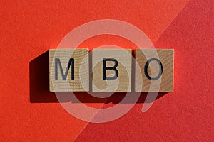 MBO, acronym, Management by Objectives photo