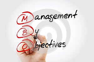 MBO - Management By Objectives acronym