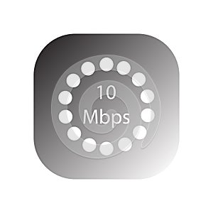 mbps speedometer icon vector