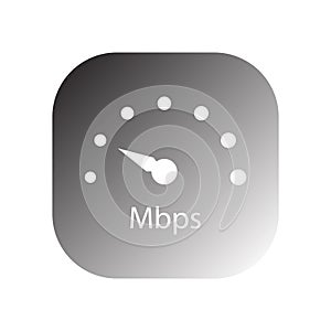 mbps speedometer icon vector