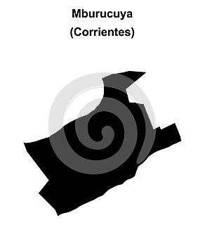 Mburucuya outline map