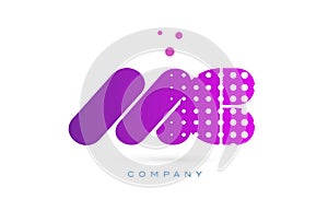 mc m c pink dots letter logo alphabet icon