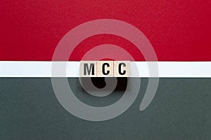 MCC - word concept on cubes