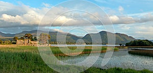 McCarthy Mor Irish castle ruins at Lough Leane in Killarney Ireland