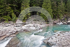 McDonald Creek in Glacier National Park photo
