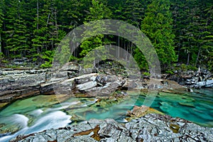 McDonald Creek in Glacier National Park photo