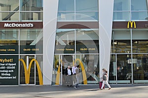 McDonalds fst foodrestaurant in Hyllie Malmos Sweden