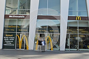 McDonalds fst foodrestaurant in Hyllie Malmos Sweden