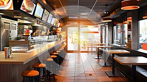 Mcdonalds Restaurant in Dutch Style with Spacious Interior and Food For Sale
