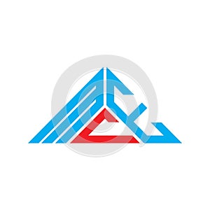 MCE letter logo creative design with vector graphic, MCE simple and modern logo in triangle shape