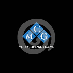 MCG letter logo design on BLACK background. MCG creative initials letter logo concept. MCG letter design