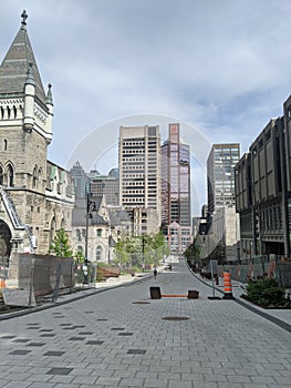 McGill University  McTavish avenue in a bright day