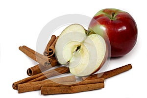 Mcintosh apples and cinnamon photo