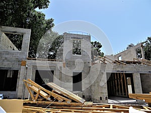 Residential construction site, south Tampa, Florida photo