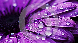 mcro purple water drops A macro shot