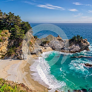 McWay Falls and Beach, Big Sur, California