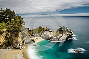 McWay Falls on Pacific Coast Highway, Big Sur state park, California