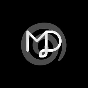 MD Logo, MD Monogram, Initial MD Logo, Letter MD Logo, Letter MD Icon