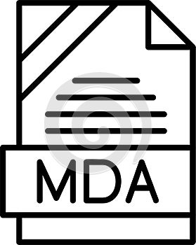 MDA Outline Vector Icon