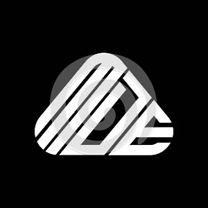 MDE letter logo creative design with vector graphic, MDE