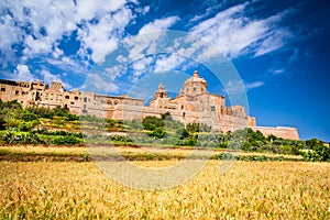 Mdina, fortified city on Malta island photo