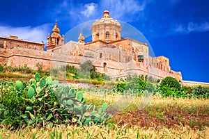 Mdina, Malta island - Fortified city of Knights Hospitaller photo