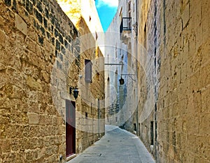 Mdina, Street, Medieval City, Malta