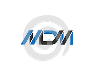 MDM Alphabet letters Initials Monogram Logo Design