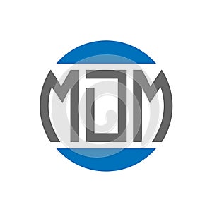 MDM letter logo design on white background. MDM creative initials circle logo concept. MDM letter design