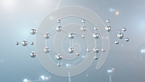 mdma molecular structure, 3d model molecule, ecstasy, structural chemical formula view from a microscope