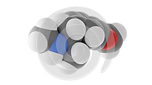 mdma molecule, ecstasy, molecular structure, isolated 3d model van der Waals