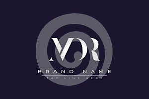 MDR abstract letter logo design