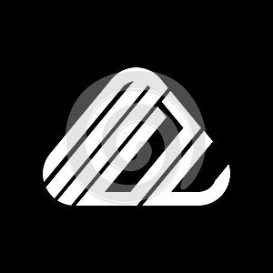 MDU letter logo creative design with vector graphic, MDU