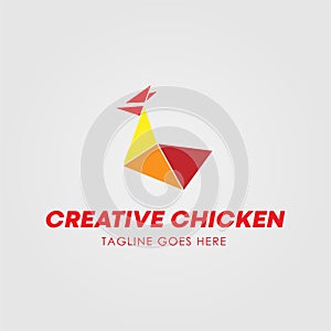 Creative Chicken Logo Design Template