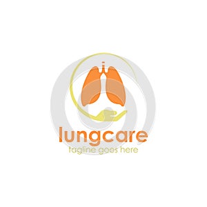 Lung Care logo design template