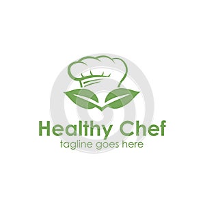 Healthy Chef logo design template