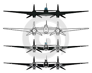 Me 110 in front view