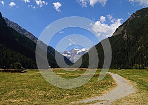 Meadow of Sant\'Orso.Cogne is an Italian town of 1356 inhabitants in Valle D\'Aosta.July 29,2023.