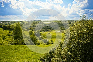 Meadow, sky, landscapes and tree